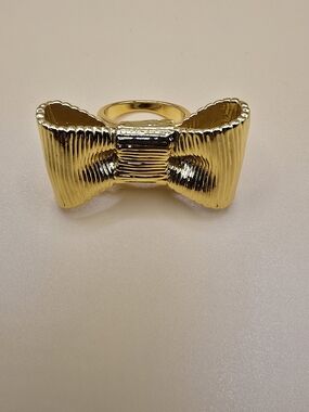 kate spade Gold Bow Statement Ring